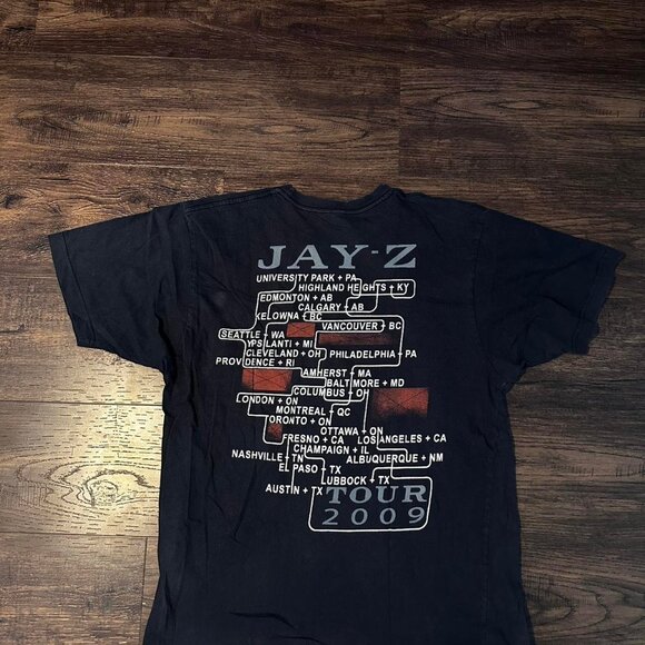 Jay-Z 2009 Tour Black T-Shirt – Band Tee – Large - Picture 5 of 5